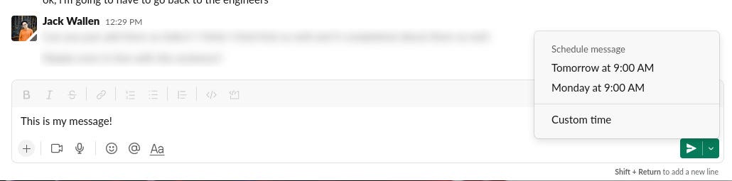 Slack-programar-un-mensaje