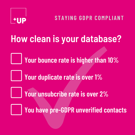 UP Blog Limpieza de base de datos GDPR