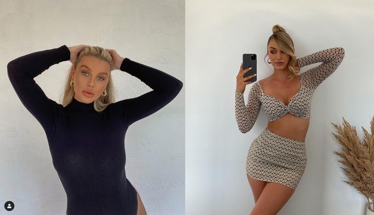 Skye Wheatley y Shani Grimmond, dos de las modelos/influencers de Instagram de Australia.