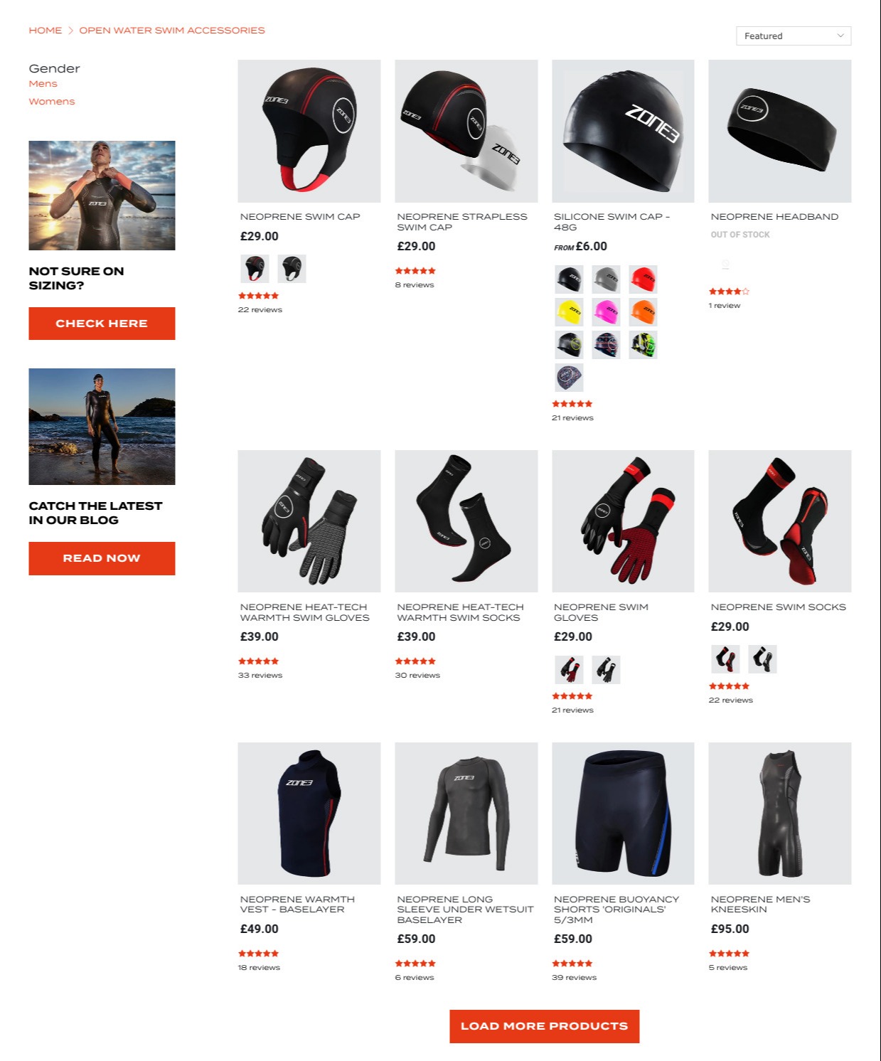 Sitio web de comercio electrónico de Zone3 Shopify premium