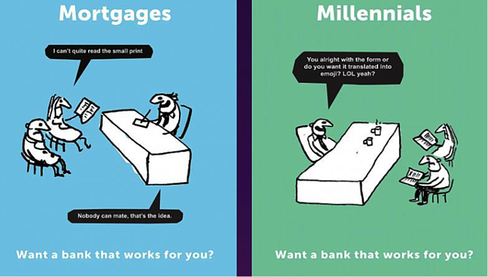 Dibujos animados de Atom Bank de Modern Toss