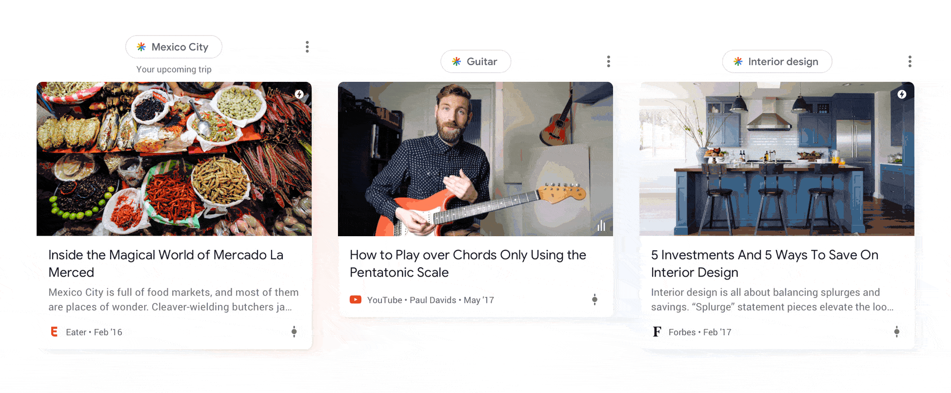 descubrimiento de contenido búsqueda en Google