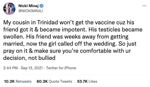 Minaj-tweet-COVID-Desinfo