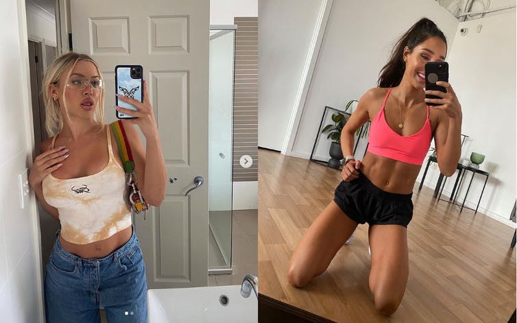Tammy Hembrow y Kayla Itsines, dos de las influencers sociales más exitosas de Australia. Ambos tienen más de 10 millones de seguidores en Instagram.