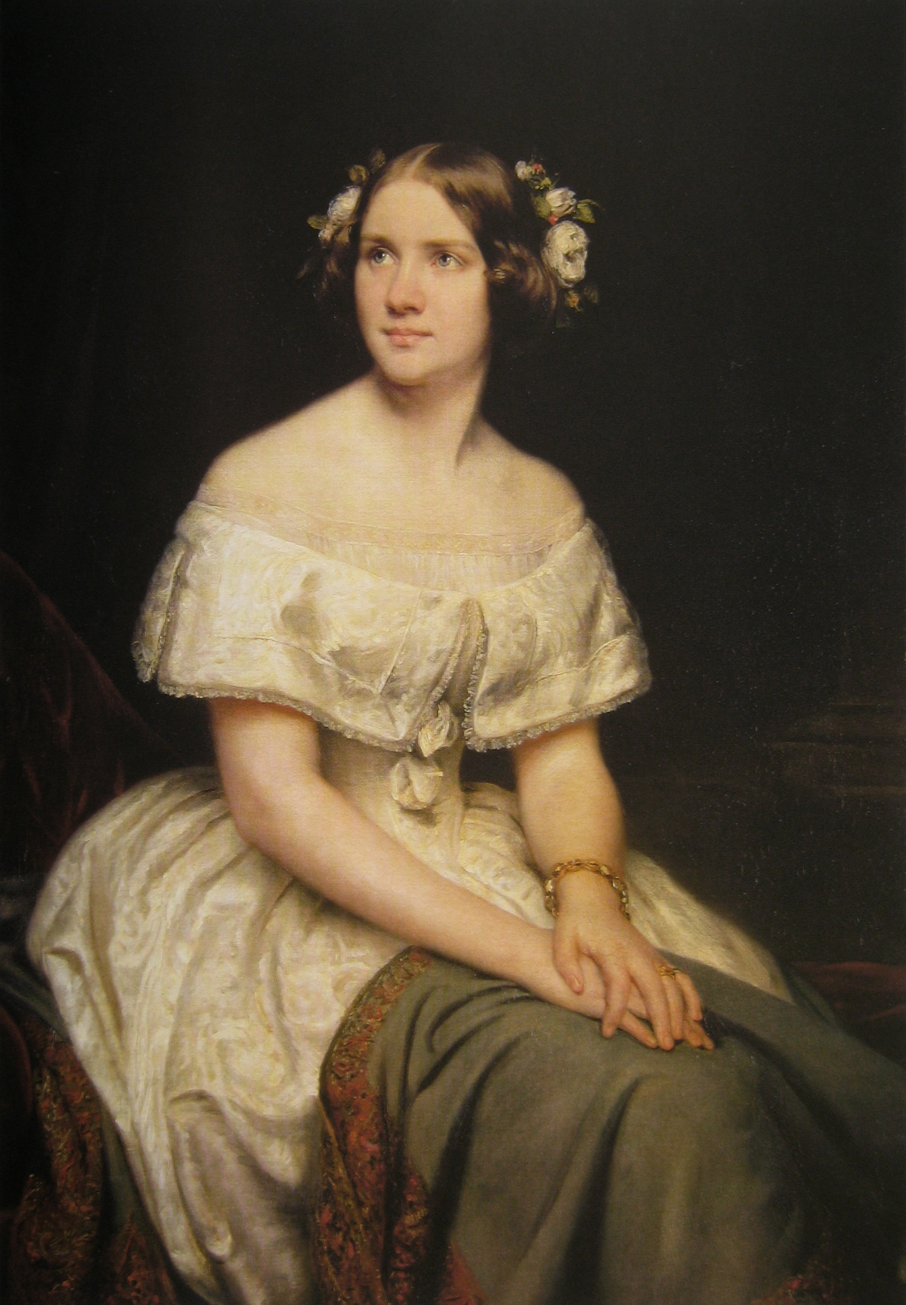 Retrato de Jenny Lind por Eduard Magnus (1862)