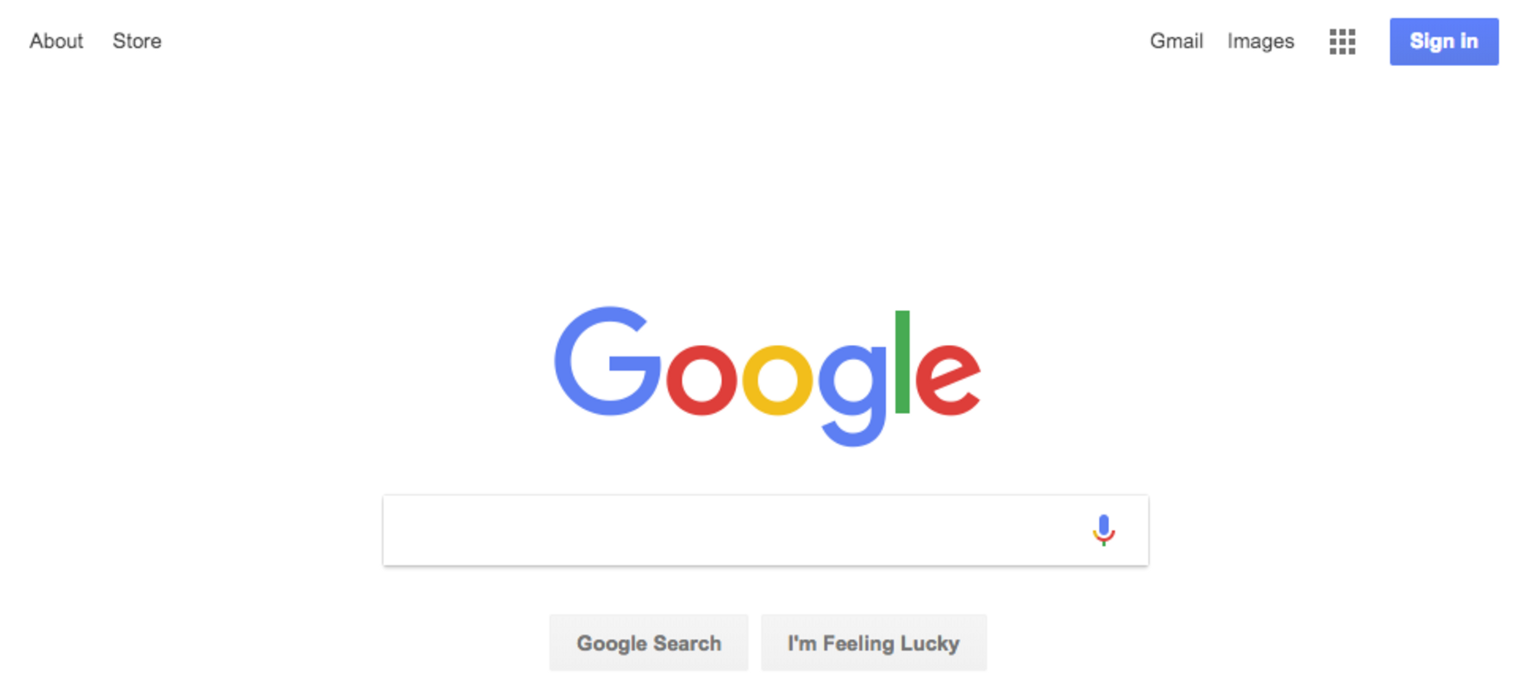 captura de pantalla de google