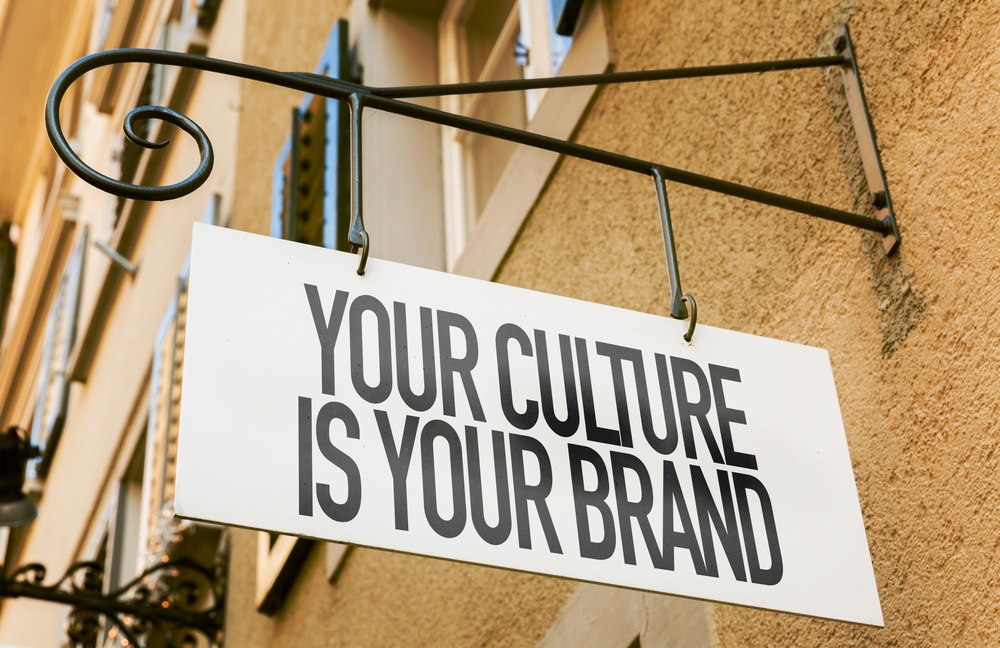 Tu cultura es tu signo de marca en una imagen conceptual